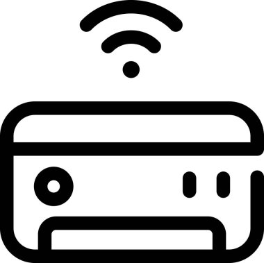 Klimanın minimalist karikatür çizimi