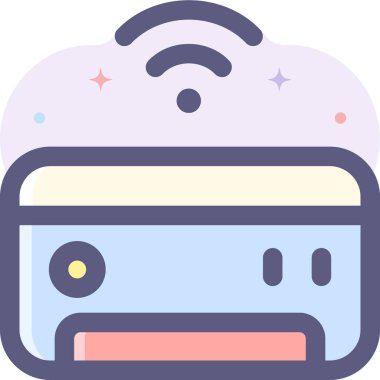 Klimanın minimalist karikatür çizimi