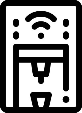 Su dağıtıcısının minimalist vektör illüstrasyonu