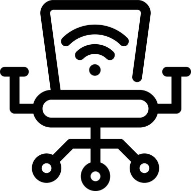 Akıllı sandalyenin minimalist vektör illüstrasyonuName