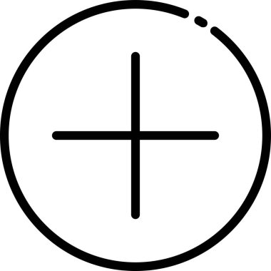 + için minimalist vektör illüstrasyonu, simge ekle