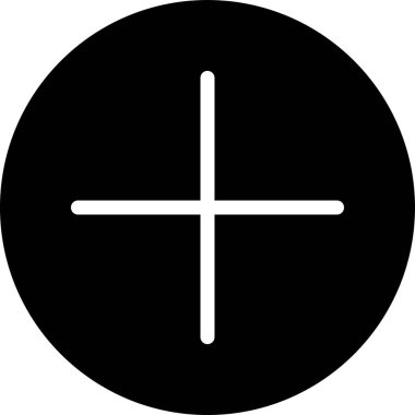 + için minimalist vektör illüstrasyonu, simge ekle