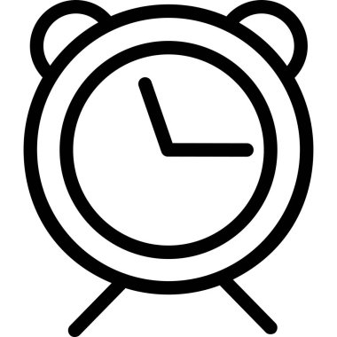 Alarm saatinin minimalist vektör çizimi