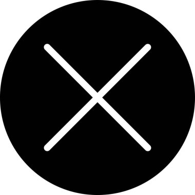 minimalist vektör illüstrasyonu, simgeyi sil