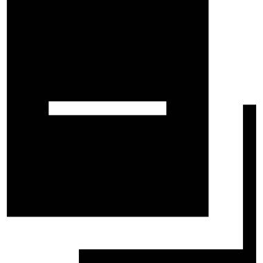 minimalist vektör illüstrasyonu, simgeyi küçült