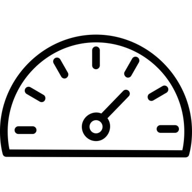 minimalist vektör illüstrasyonu, saat simgesi