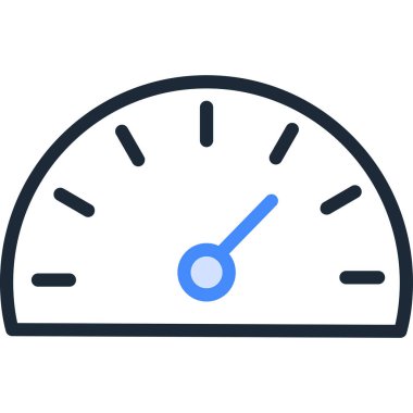 minimalist vektör illüstrasyonu, saat simgesi