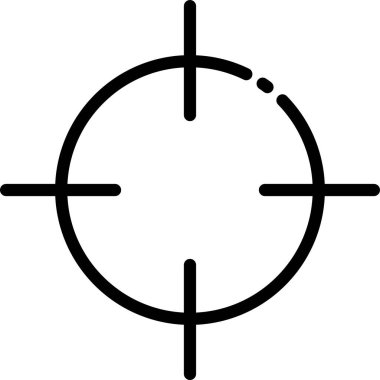 asgari vektör illüstrasyonu, hedef simge