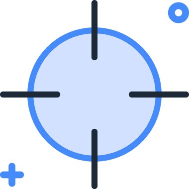 asgari vektör illüstrasyonu, hedef simge