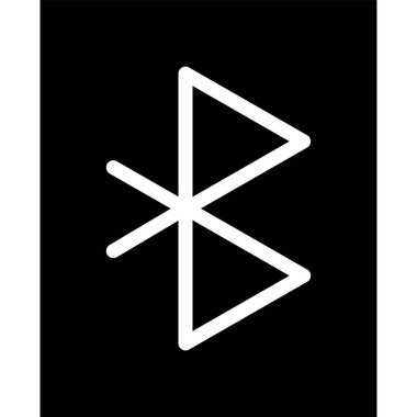 Minimalist vektör illüstrasyonu, bluetooth simgesi