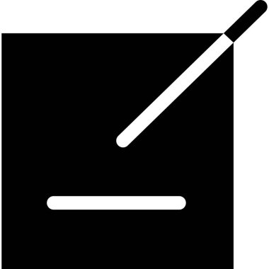 minimalist vektör illüstrasyonu, simgeyi düzenle