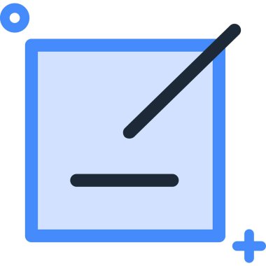 minimalist vektör illüstrasyonu, simgeyi düzenle