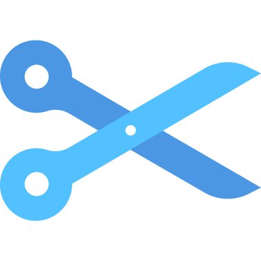 makasın minimalist vektör illüstrasyonu, kes simgesi