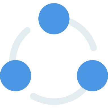 minimalist vektör illüstrasyonu, paylaşım simgesi