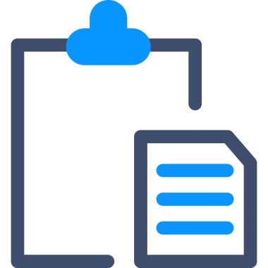 Pano ve dosyanın minimalist vektör illüstrasyonu