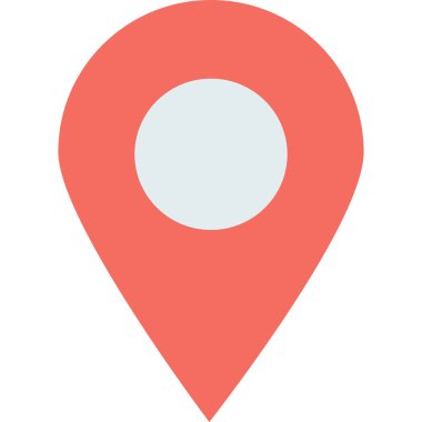 minimalist vektör çizimi, konum işareti