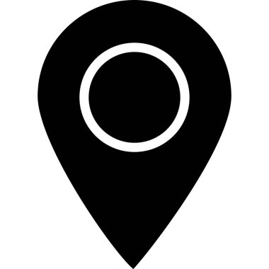 minimalist vektör çizimi, konum işareti