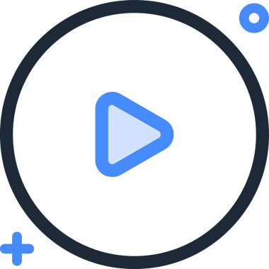 minimalist vektör illüstrasyonu, simge çal