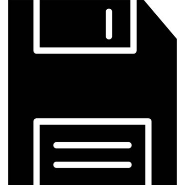 asgari vektör illüstrasyonu, simgeyi kaydet