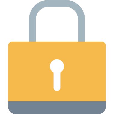 asgari vektör illüstrasyonu, kilit simgesi