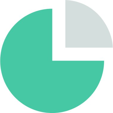 minimalist vektör illüstrasyonu, pasta grafiği