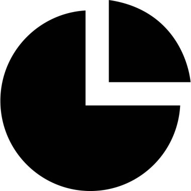 minimalist vektör illüstrasyonu, pasta grafiği