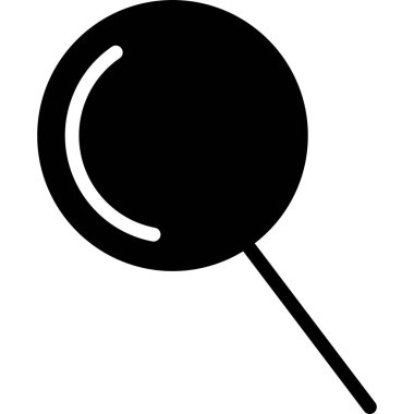 Büyütecin minimalist vektör çizimi