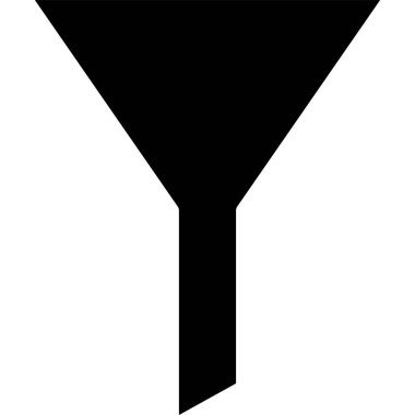 minimalist vektör illüstrasyonu, filtre simgesi