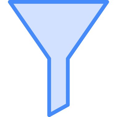 minimalist vektör illüstrasyonu, filtre simgesi