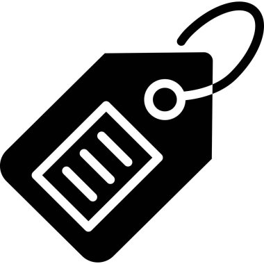 Kağıt etiketinin minimalist vektör illüstrasyonu