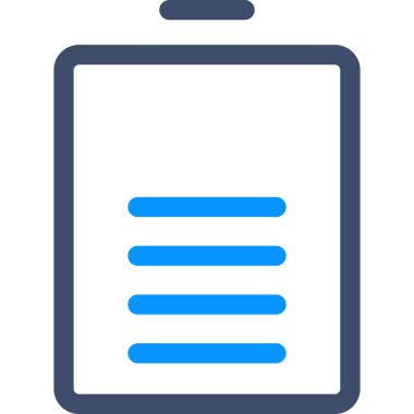 Batarya simgesinin minimalist vektör illüstrasyonu