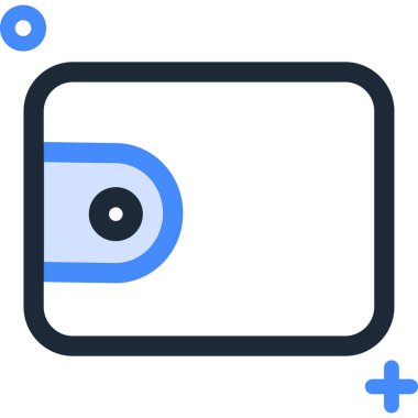 Çantanın minimalist biçim vektör simgesi