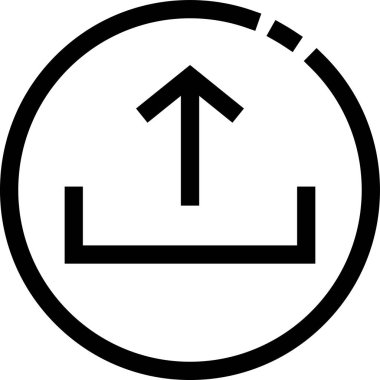 Gönderme sembolünün asgari vektör simgesi