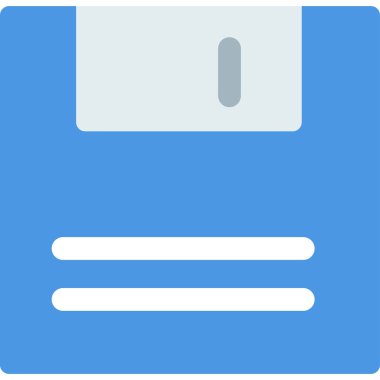 Kaydetme simgesinin minimalist vektör illüstrasyonu