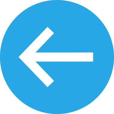 Sol okun minimalist vektör simgesi