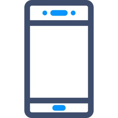 minimalist vektör illüstrasyonu, akıllı telefon simgesi