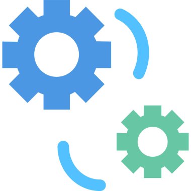 Ayarların minimalist vektör simgesi