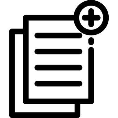 asgari vektör simgesi, yeni belge