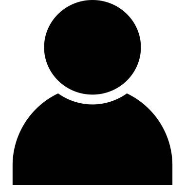 minimalist vektör illüstrasyonu, kullanıcı simgesi