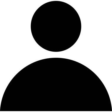 minimalist vektör illüstrasyonu, kullanıcı simgesi