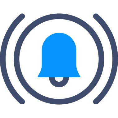 Anımsatıcı zilinin minimalist vektör simgesi