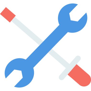 Onarım araçlarının minimalist vektör simgesi