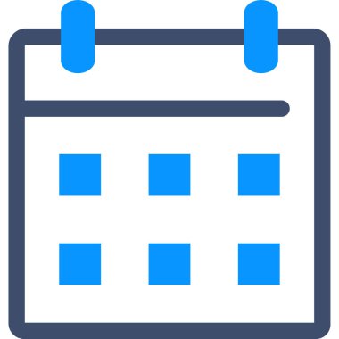 Kağıt takviminin minimalist vektör simgesi