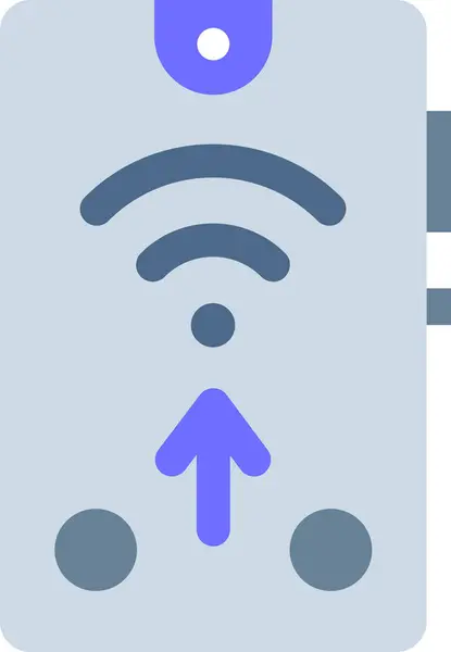 Illustration Vectorielle Minimaliste Wifi Sur Écran Smartphone — Image vectorielle