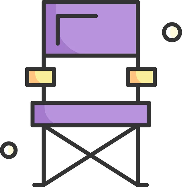 柔軟な椅子の最小限のベクトル図 — ストックベクタ