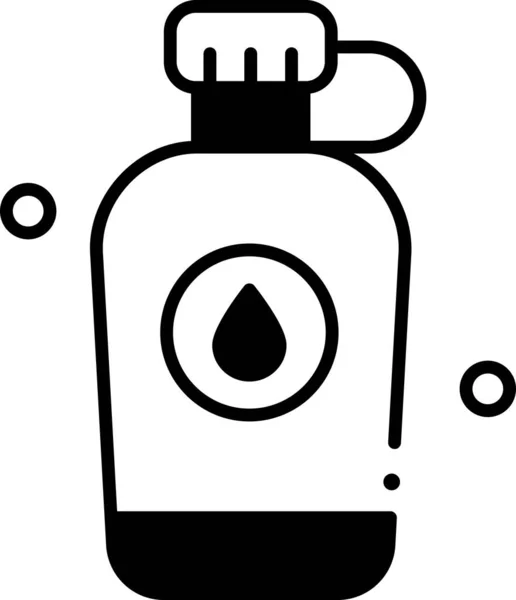 メープルシロップボトルのミニマルなベクトルイラスト — ストックベクタ