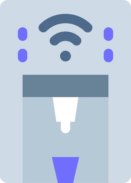 Illustration Vectorielle Minimaliste Distributeur Eau — Image vectorielle