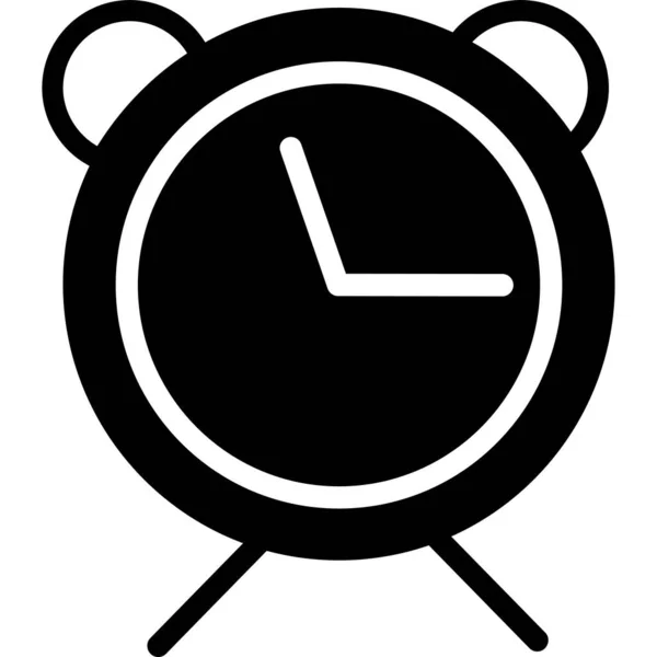 Minimalistic Vector Illustration Alarm Clock — Stock Vector