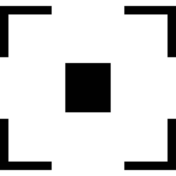 Minimalistische Vektorillustration Kamerafokus Symbol — Stockvektor