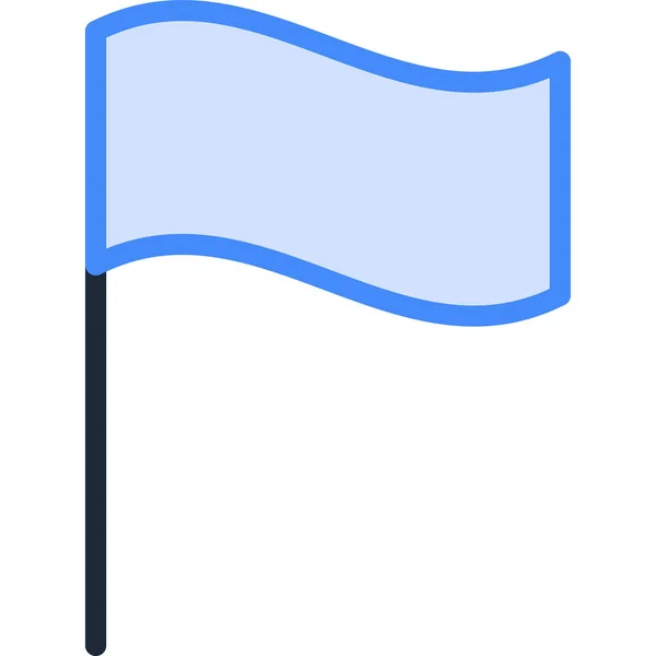 Minimalist Vektör Illüstrasyonu Bayrak Simgesi — Stok Vektör